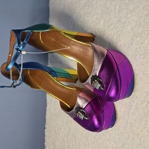 Kurt Geiger Multicolor Platform Heels
